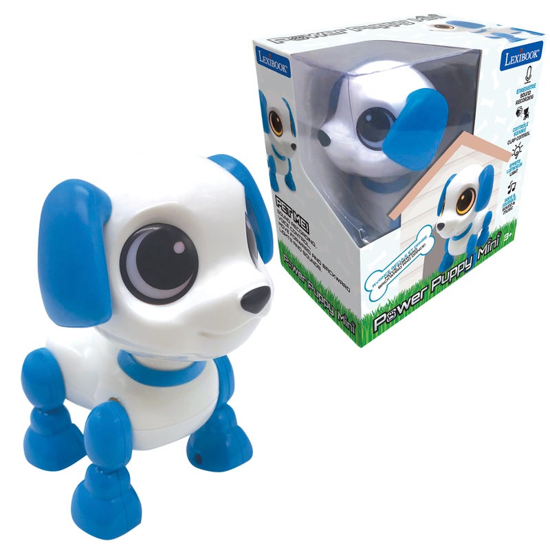 LEXiBOOK Power Puppy Mini My Little Robot Dog Robot Dog with Sounds Music Light Effects Voice Repeat and Sound Reaction Toy for Boys and Girls ROB02DOG - Image 2