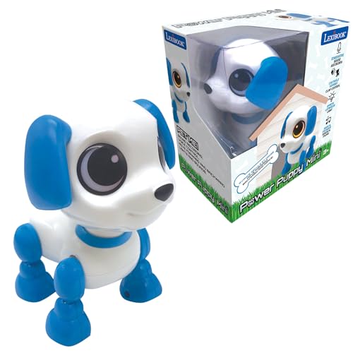 LEXiBOOK Power Puppy Mini My Little Robot Dog Robot Dog with Sounds Music Light Effects Voice Repeat and Sound Reaction Toy for Boys and Girls ROB02DOG - Image 1