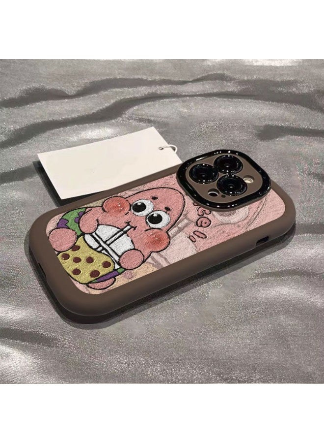 NIBEMINENT Pai Da Xing Milk Tea Protective TPU Case Cover For iPhone 17, Dark Brown