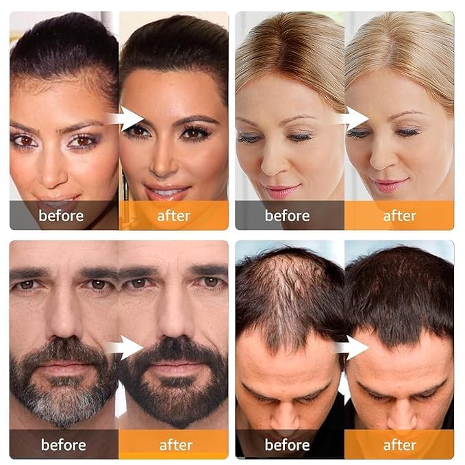 CHAMELI CHAMELI Natural Hairline Powder Hair Shading Sponge Pen Hairline Shadow Powder Stick Quick Root TouchUp Eyebrow Stamp Root Cover Up Eyebrow Stamp Root Cover Up Eyebrow Stamp Root Cover Up Root Touchup Hairline POWERFULL MODEL Black - Image 2