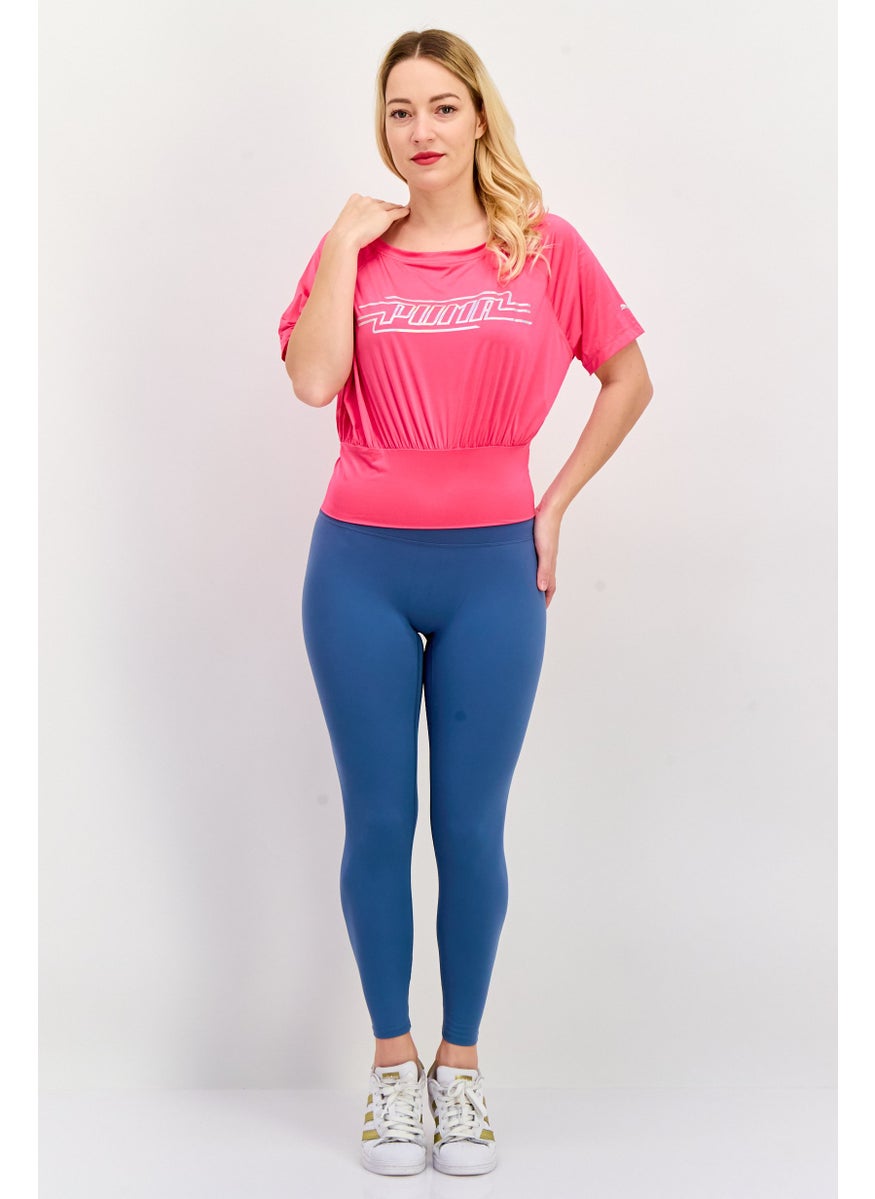 PUMA Women Sportswear Fit Short Sleeve Training Top, Pink  - Image 2