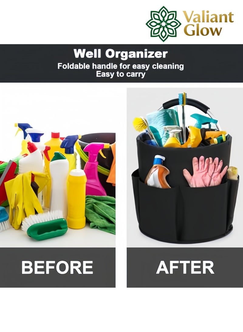 Valiant Glow The Valiant Glow 17-liter foldable tool storage bag is suitable for outdoor camping, gardening and harvesting, laundry storage, home and bathroom organization, and storing toiletries. - Image 5