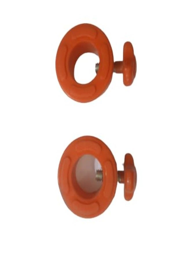 S4C PVC Round Gym Bar Rod Locks (Pack of 2) | Adjustable 25mm-28mm Size | Secure Grip Clips for Weightlifting Bars, Dumbbells & Fitness Equipment Accessories - Image 2