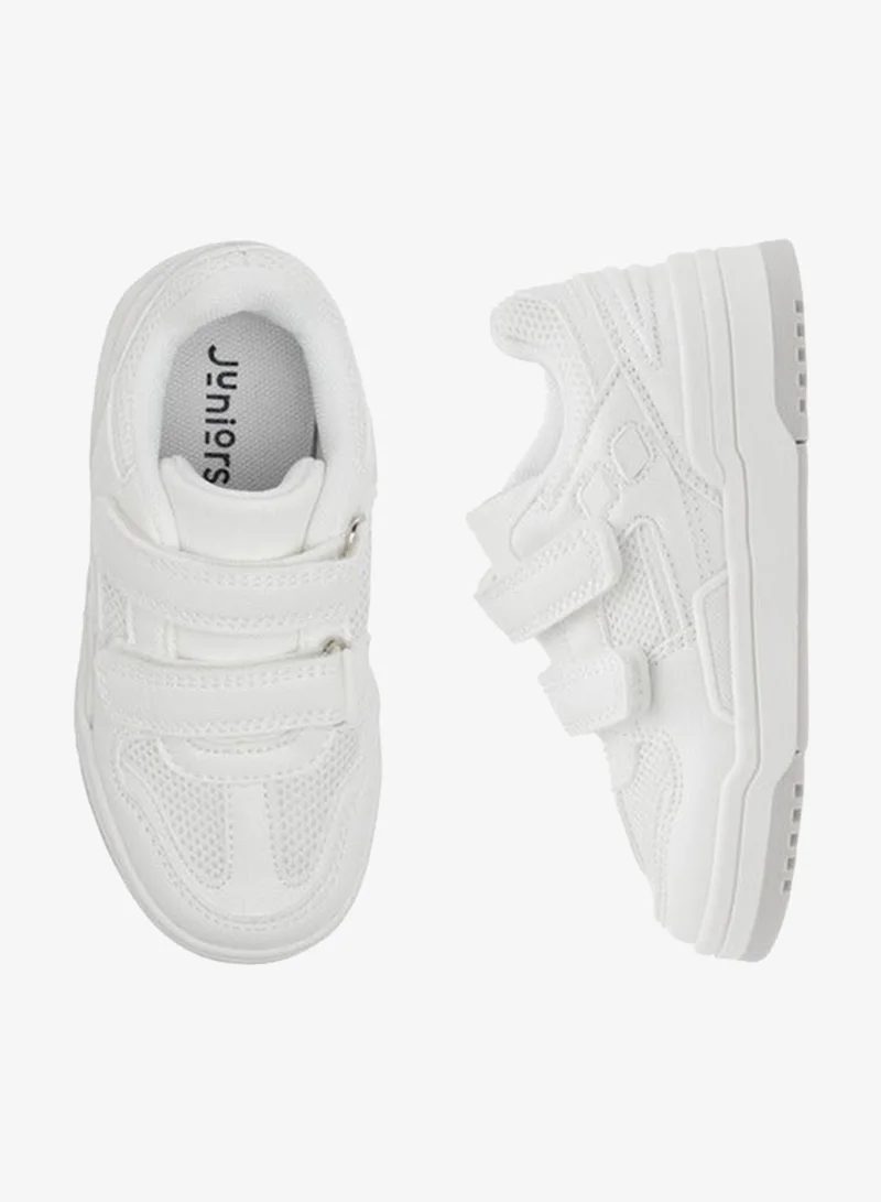 جونيورز سنيكرز أولاد بنعل خارجي بنمط لوحات وإغلاق بشريط لاصق