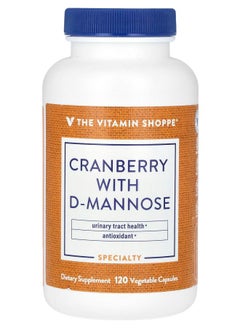 Cranberry With D-Mannose 120 Vegetable Capsules
