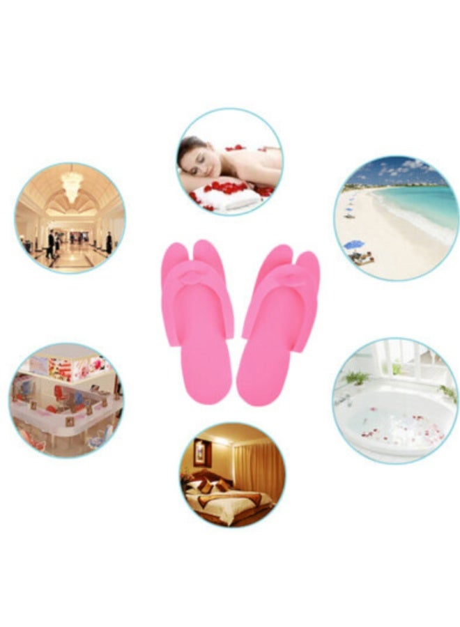 ماكس كير – 12 زوج شباشب فوم خفيفة للاستعمال مرة واحدة | شباشب بيديكير، سبا، شاور، شاطئ – ألوان عشوائية - Image 5