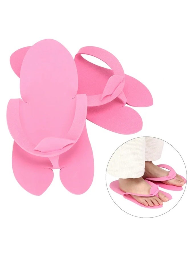 ماكس كير – 12 زوج شباشب فوم خفيفة للاستعمال مرة واحدة | شباشب بيديكير، سبا، شاور، شاطئ – ألوان عشوائية - Image 4