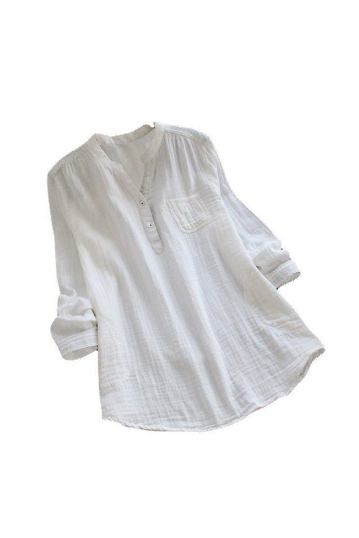 general Casual Loose Cotton Shirt - Image 1