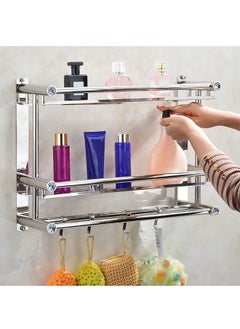 AGD Stainless Steel Wall-Mounted Towel Rack Silver  - Image 4