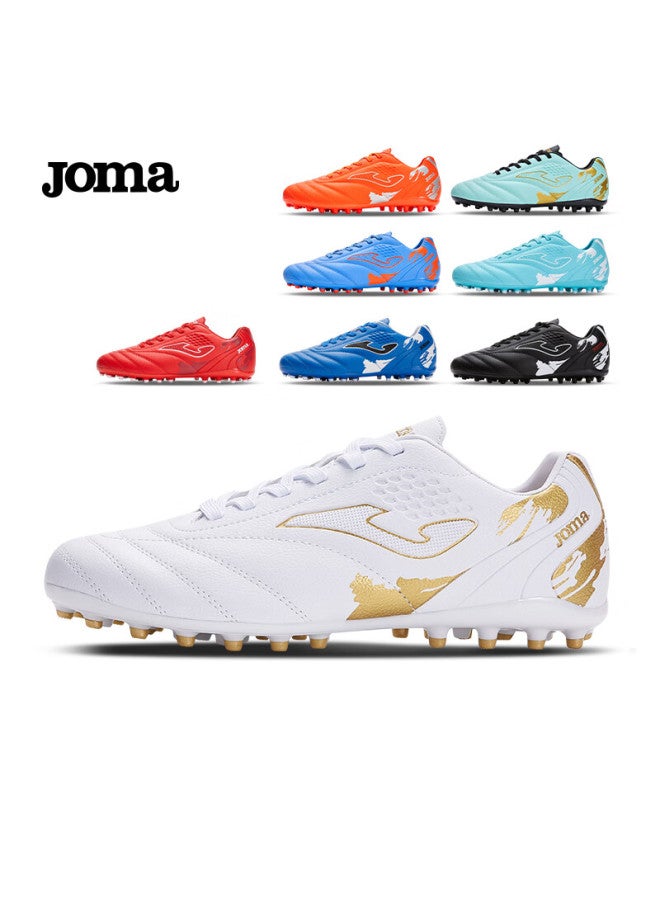 Joma أحذية كرة القدم للرجال والنساء والبالغين والمراهقين والطلاب، أحذية تدريب كرة القدم غير قابلة للانزلاق مع مسامير Mg، باللون الأخضر والذهبي، مقاس 42 - Image 3
