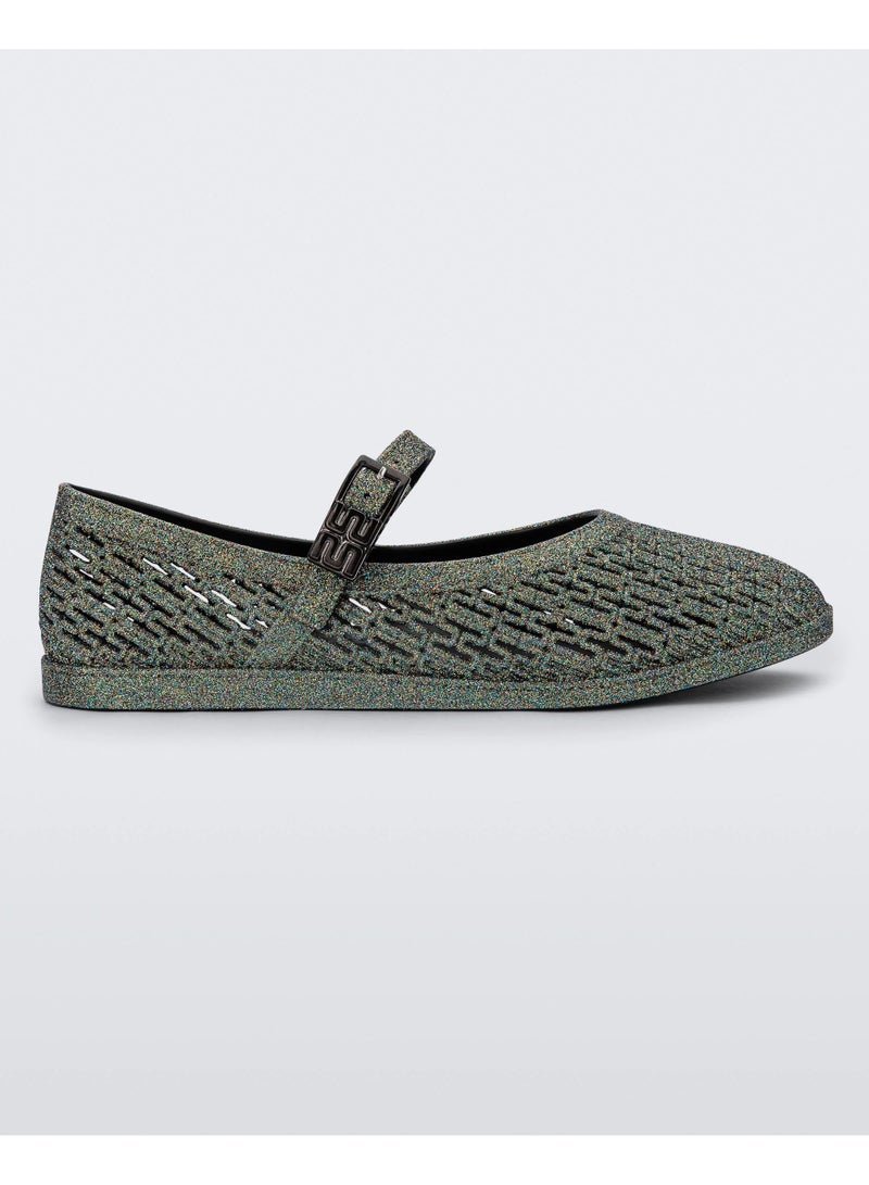 melissa Women's Harper Mary Jane Shiny Jelly Flat - Image 1