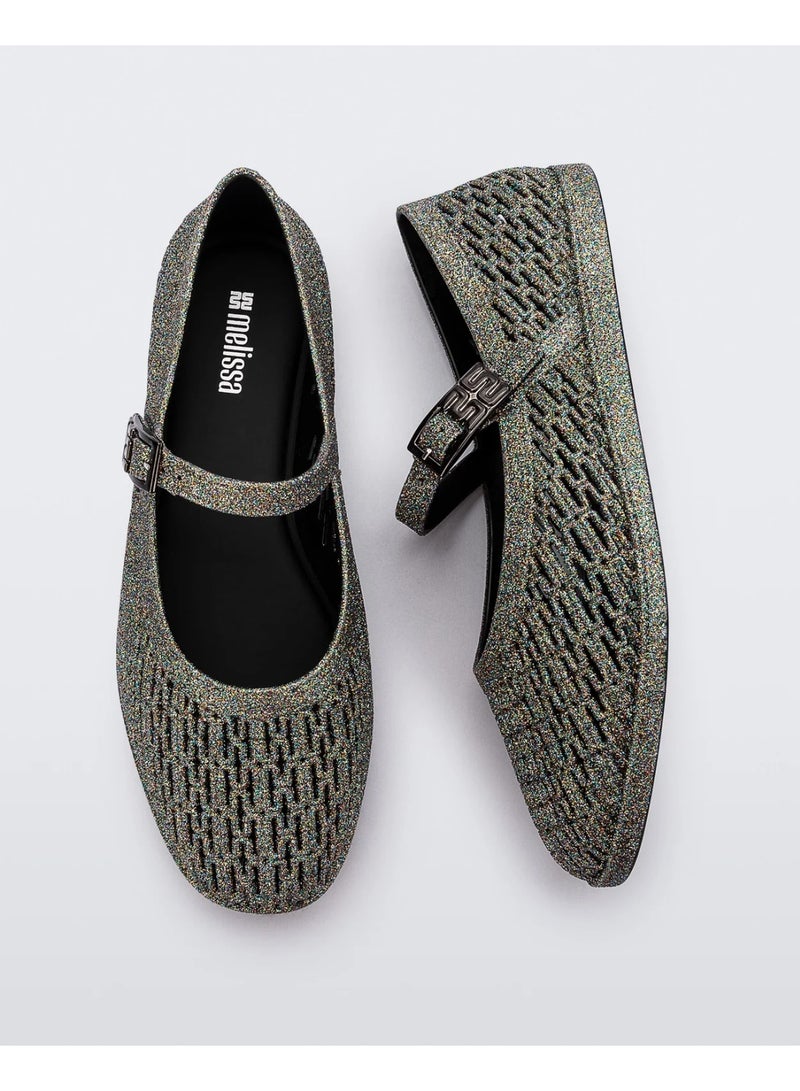 melissa Women's Harper Mary Jane Shiny Jelly Flat - Image 3
