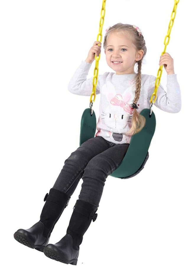 Rainbow Toys Juegoal Heavy Duty Swings Seats Playground Swing Set Accessories Replacement with 66" Plastic Coated Chain and Snap Hooks, Great for Kids Adults Playground, Backyard and Playroom, Easy Install, 2 Pack  - Image 3