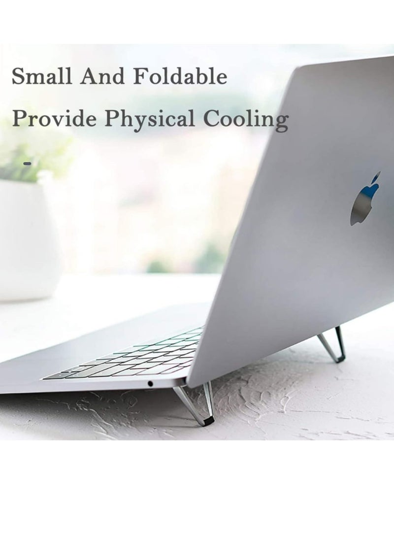 Generic - 2-Pack Portable Invisible Laptop StandMini Alu minum Cooling Pad,Computer Keyboard Mount Kickstand,Ergonomic Lightweight Laptop Desk Stand for MacBook Pro/Air, Lenovo,12-17 Inches - Image 1