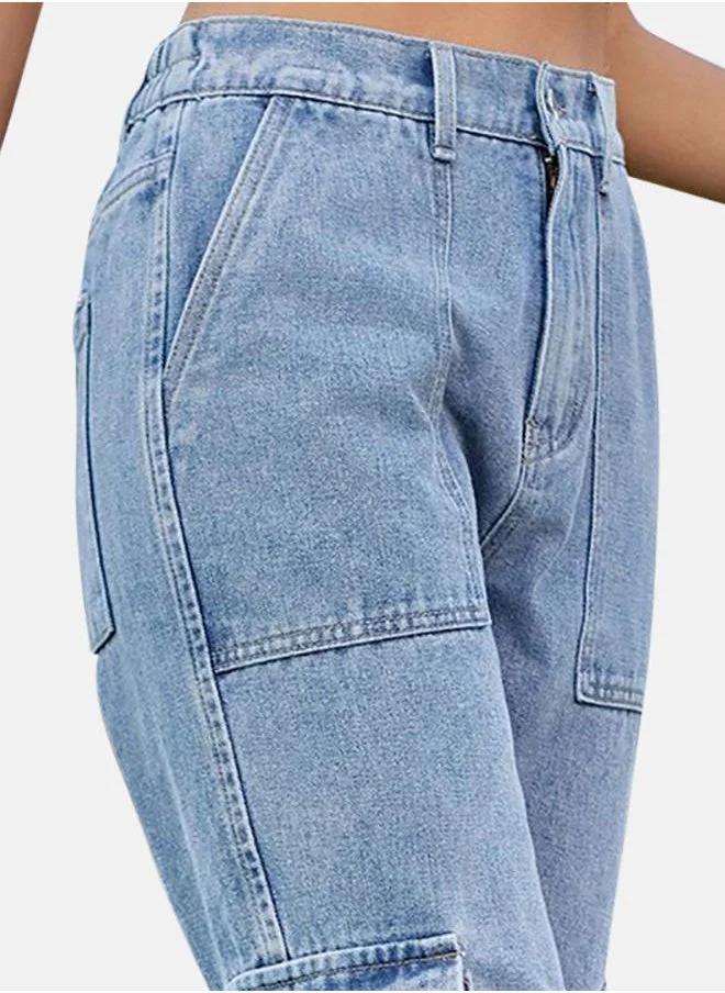 يونيكي Blue Straight Fit Jeans