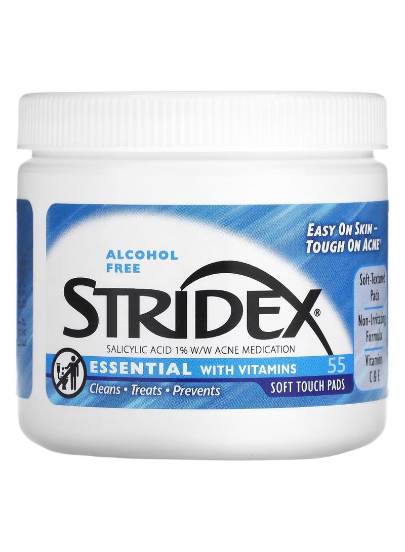 سترايدكس وسادات ستريدكس للتحكم في حب الشباب بخطوة واحدة ناعمة الملمس، 55 وسادة ناعمة الملمس - Image 1