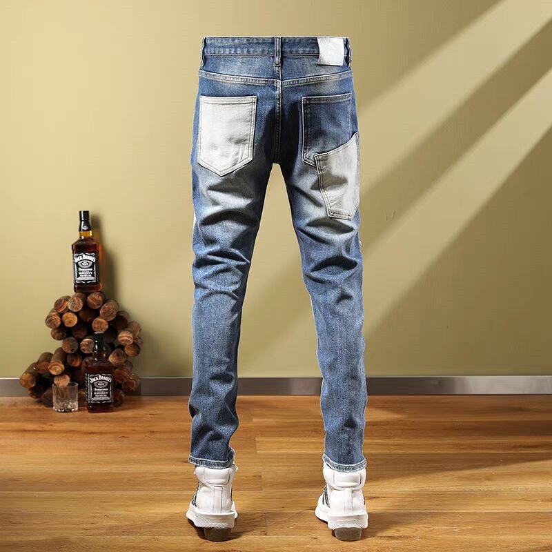 Unisex Classic Denim Jeans Loose Fit Daily Outdoor Wear - Image 3