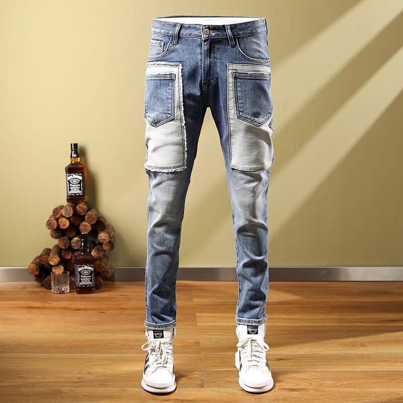 Unisex Classic Denim Jeans Loose Fit Daily Outdoor Wear - Image 2