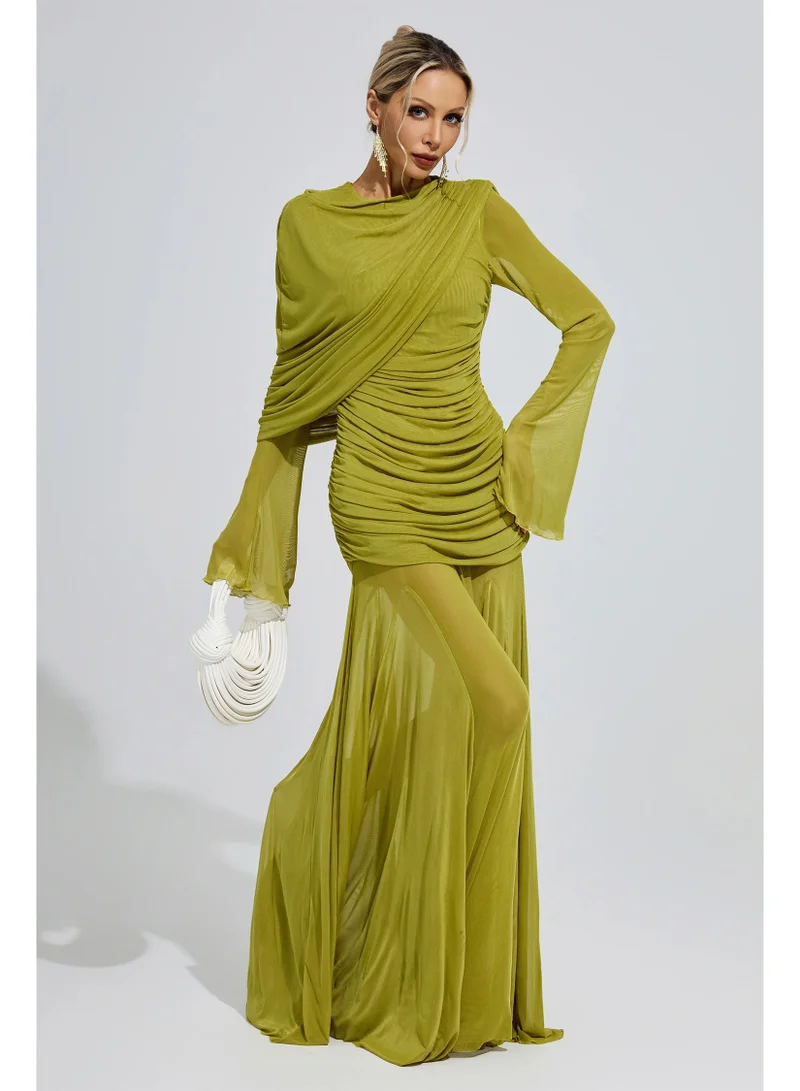Mies Ruffle Maxi Dress