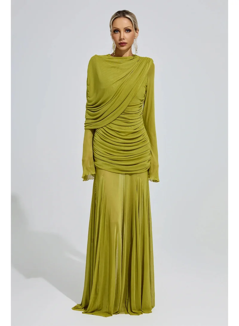 Catchall  Mies Ruffle Maxi Dress for Women | Best Price UAE