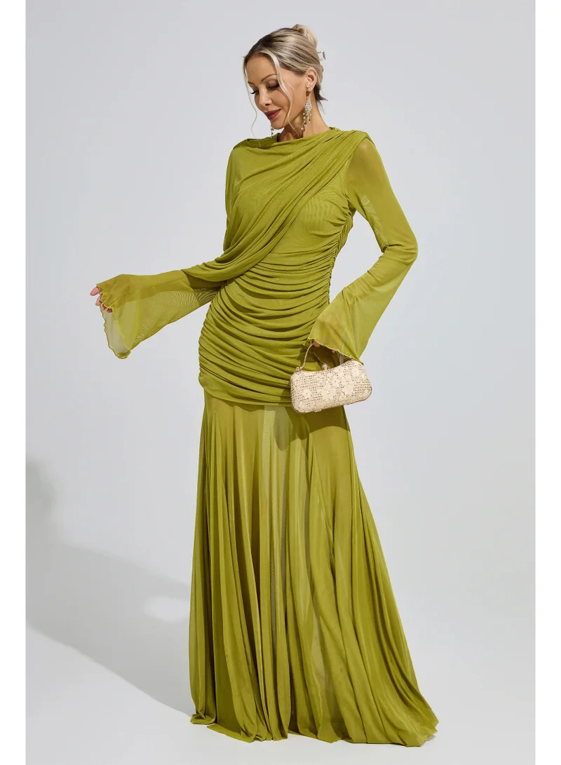 Catchall  Mies Ruffle Maxi Dress for Women | Best Price UAE