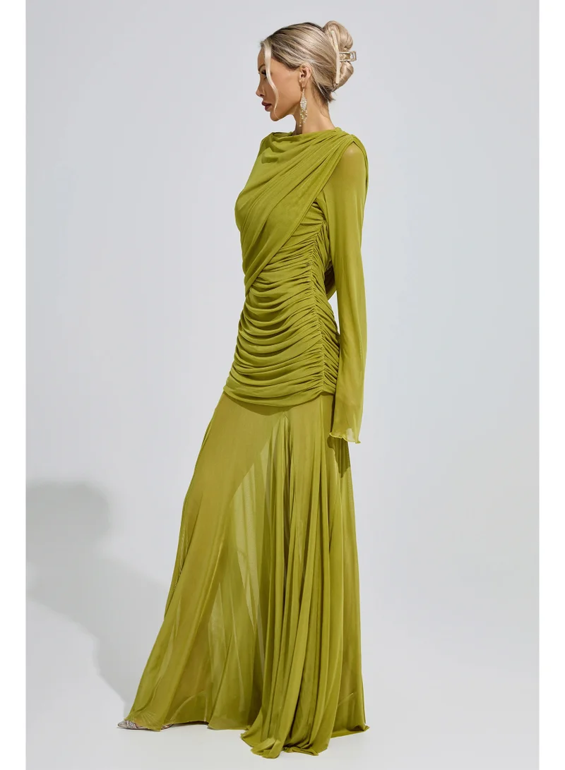 Catchall  Mies Ruffle Maxi Dress for Women | Best Price UAE