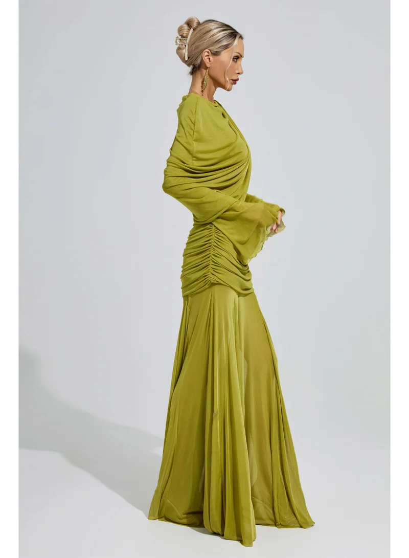 Catchall  Mies Ruffle Maxi Dress for Women | Best Price UAE