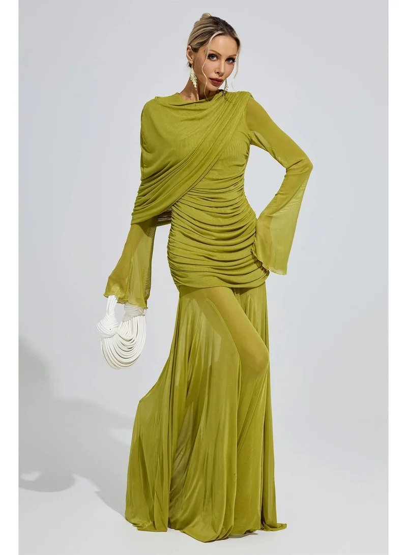Catchall Mies Ruffle Maxi Dress