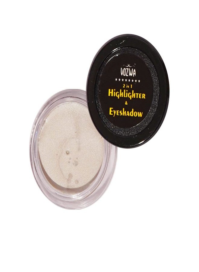Vozwa 2 in 1 White Highlighter & Eyeshadow For Face Makeup Shining - Image 2