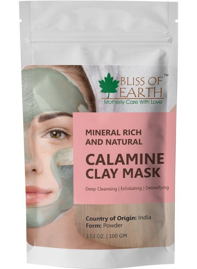 Bliss of Earth 100% Pure Pink Calamine Clay Powder 3x 100gm Pack Of 3 - Image 2