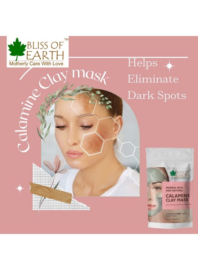 Bliss of Earth 100% Pure Pink Calamine Clay Powder 3x 100gm Pack Of 3 - Image 5