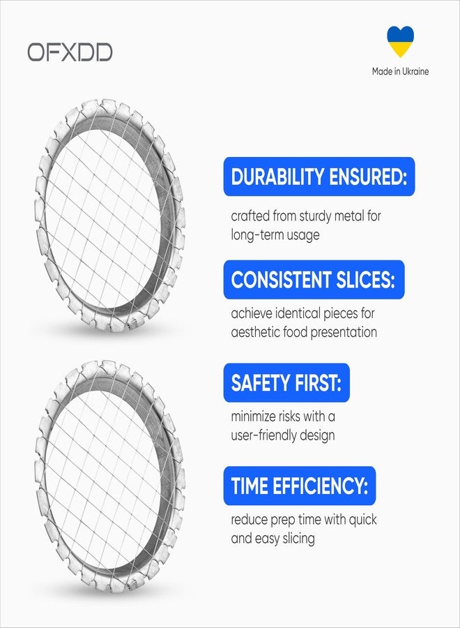 OFXDD Egg Dicer for Hard Boiled Eggs - Metal Wire Potato, Carrot & Egg Salad Chopper Grid/Slicer- Manual Egg Chopper for Hard Boiled Eggs and Vegetables - Image 5