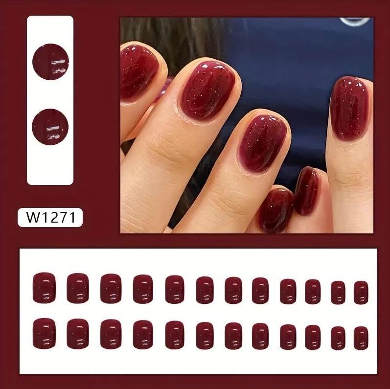 FASHIONHARBOUR Fashionharbour 24 Reusable Artificial Fake Nail Set Lightweight Long Lasting Easy To Use Quick Fix For Festivals Special Occasions - Image 2