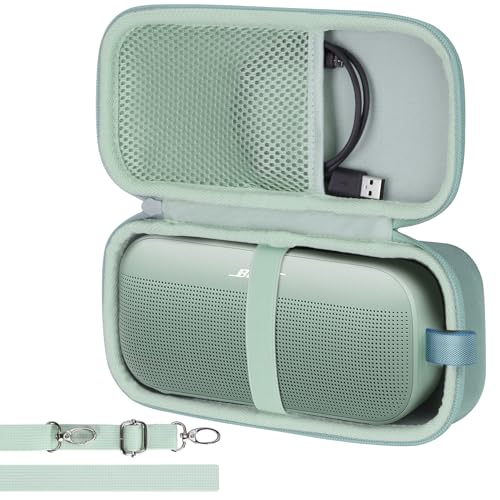 Lebakort Hard Case Compatible with Bose SoundLink Flex 2nd GenBose SoundLink Flex Portable Speaker Alpine Sage Case - Image 3