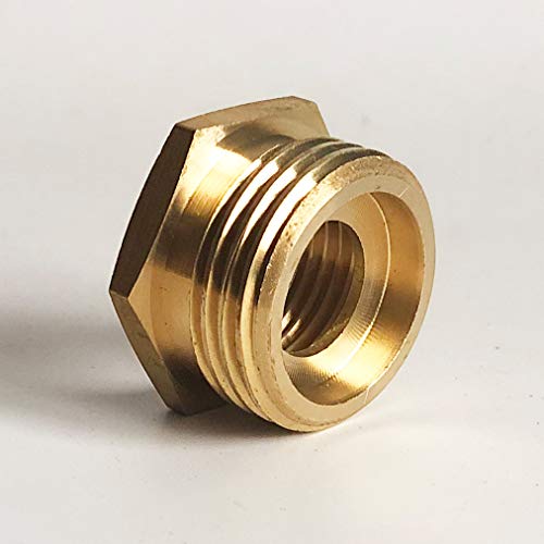 MISSMIN Garden hose to shower pipe/arm handshower adapter,G1/2 Female to GHT 3/4 adapter - Image 4