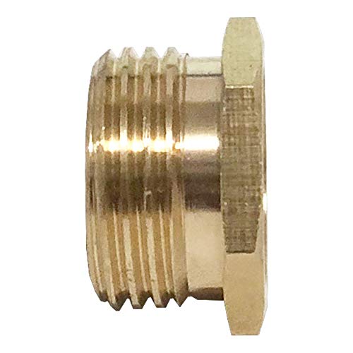 MISSMIN Garden hose to shower pipe/arm handshower adapter,G1/2 Female to GHT 3/4 adapter - Image 3