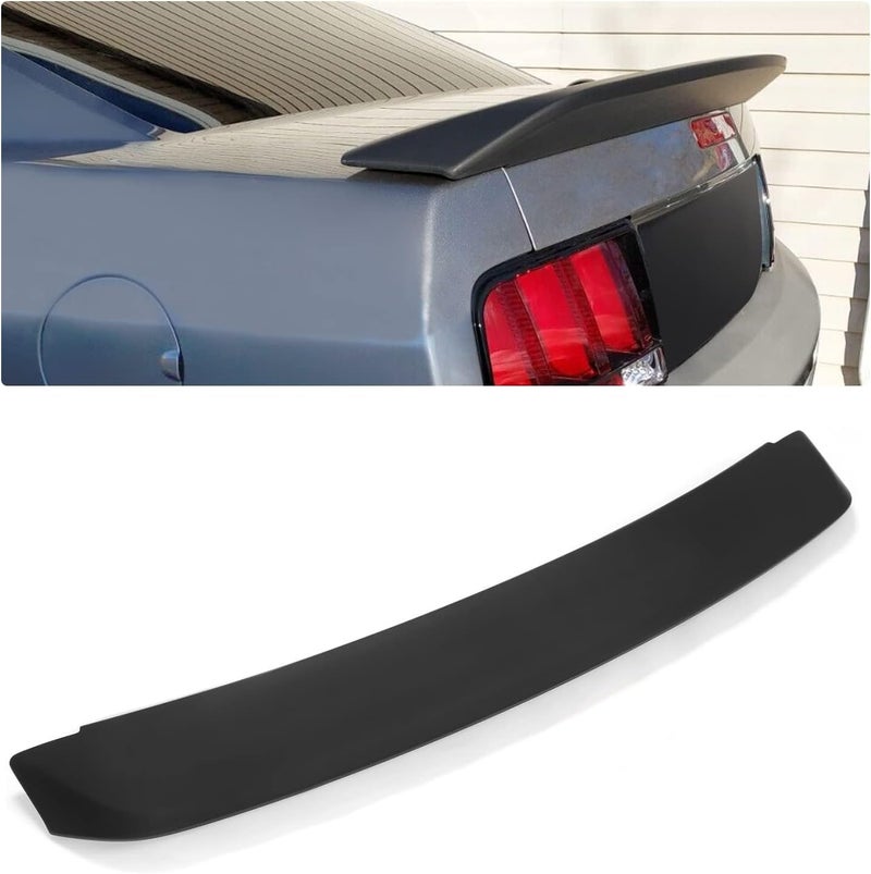 Kojem Rear Trunk Spoiler Wing for 2005-2009 Ford Mustang GT500 - Ducktail Style Black - Image 1