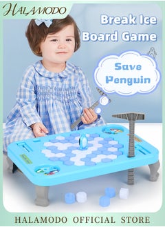 Save Penguin Icebreaker Game Funny Penguin Rescue Board Game for Kids and Family Ice Block Breaking Challenge Educational and Interactive Toy for Children and Adults