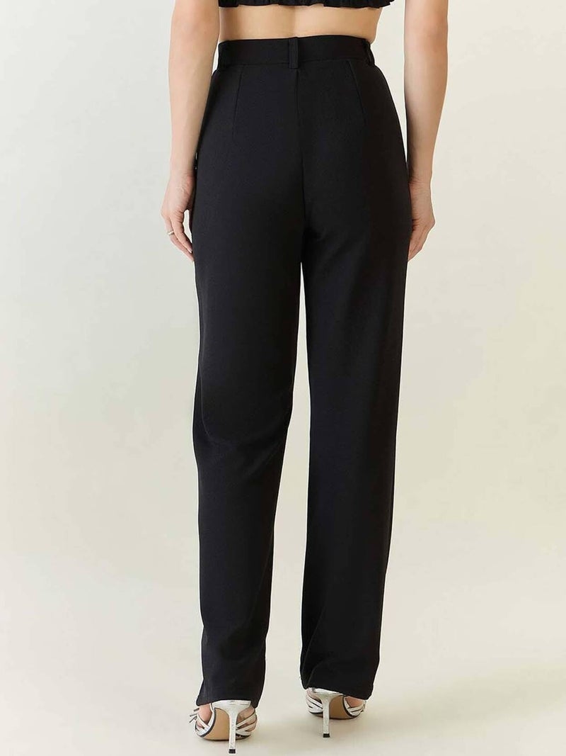 KOTTY Regular Fit Women Black Trousers - Image 4