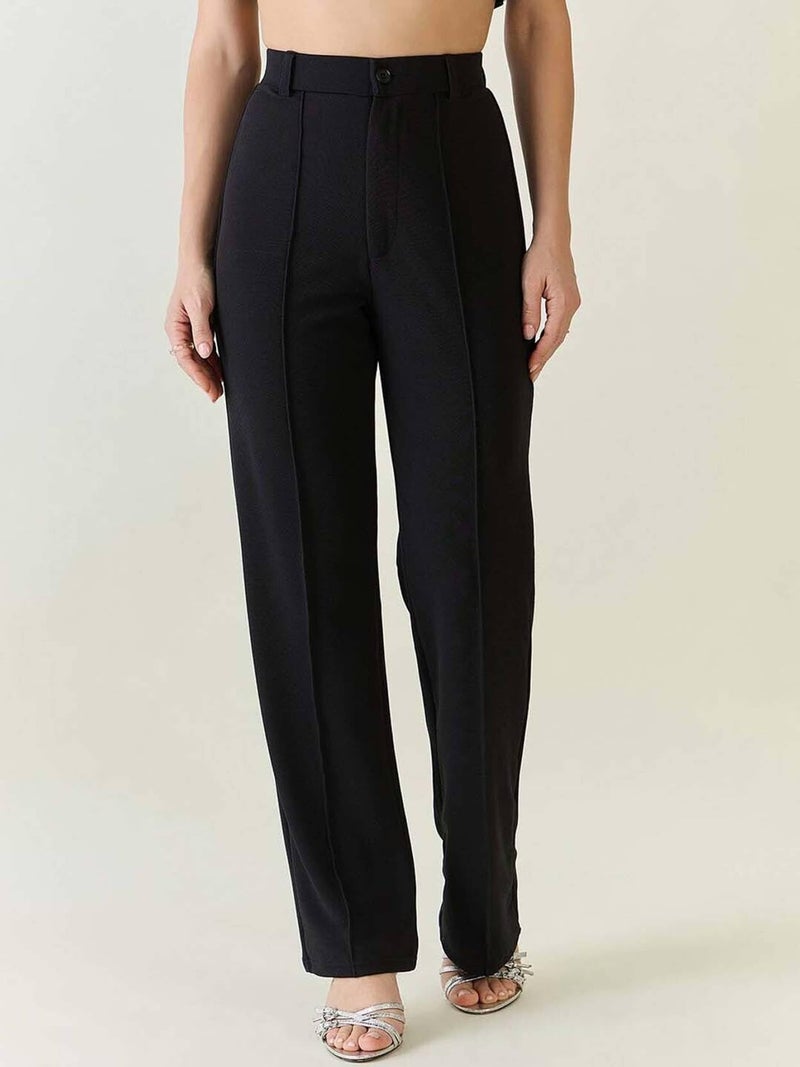 KOTTY Regular Fit Women Black Trousers - Image 2