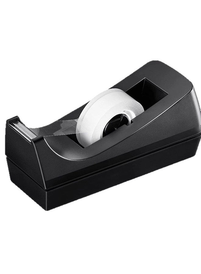 HOOTO Desk Tape Dispenser, Non-Skid Base Tape Roll Dispenser for School, Home, Office（black） - Image 1