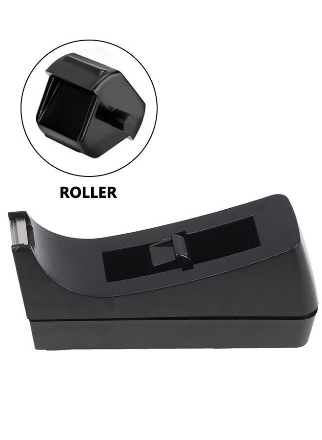 HOOTO Desk Tape Dispenser, Non-Skid Base Tape Roll Dispenser for School, Home, Office（black） - Image 3