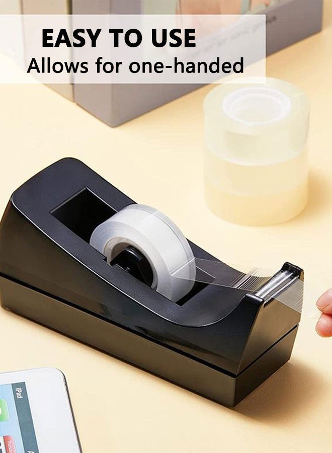 HOOTO Desk Tape Dispenser, Non-Skid Base Tape Roll Dispenser for School, Home, Office（black） - Image 4