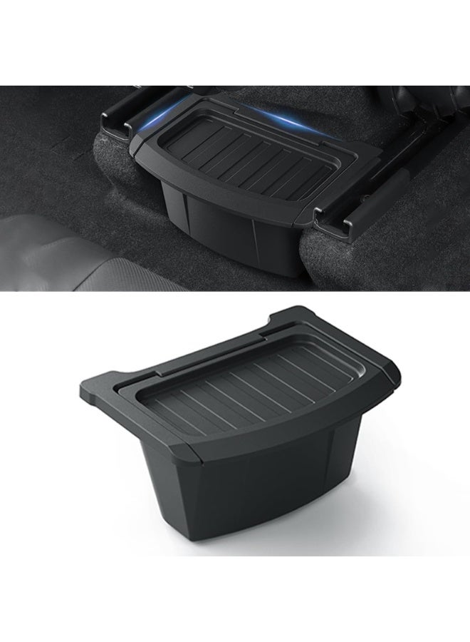 Rear Center Console Organizer for Tesla Model Y Juniper 2025 2026 Trash Can Backseat Storage Box 2nd Row Seat Organizer Bin - Image 1