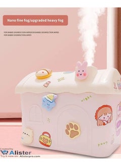 Generic DIY Small Humidifier for Bedroom, 600ML Portable Humidifiers for Baby Nursery, USB Personal Humidifier for Office Desk Home Plant Travel, Cute Cool Mist Humidifier with 2 Mist Modes (Pink)  - Image 1