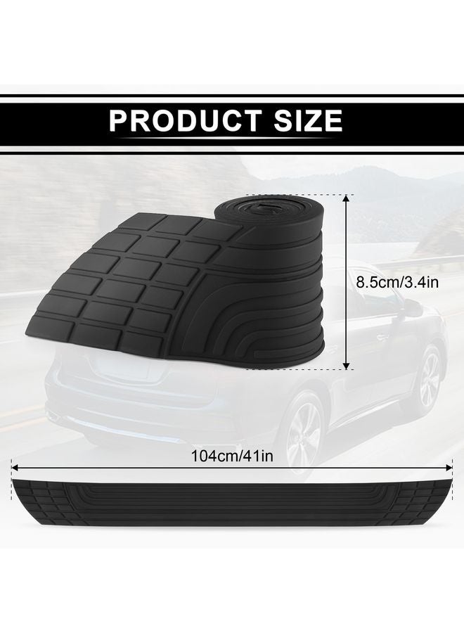 HOMESTAR Car Rear Bumper Protector, Car/SUV Universal Rubber Anti-Scratch Trunk Exterior Accessories - Image 2