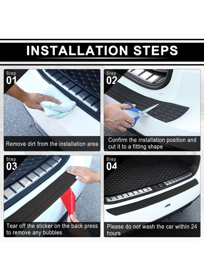 HOMESTAR Car Rear Bumper Protector, Car/SUV Universal Rubber Anti-Scratch Trunk Exterior Accessories - Image 4