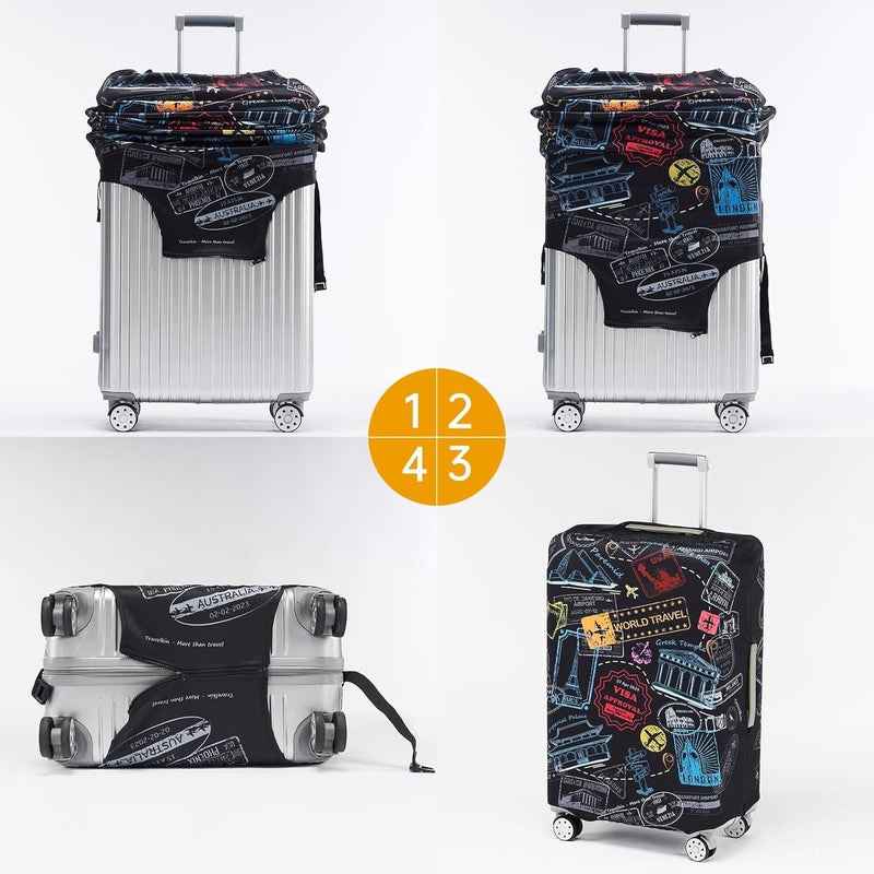 MAKINGTEC Washable Luggage Cover for 26-28 Inch Suitcases - Anti-Scratch Protector - Image 4