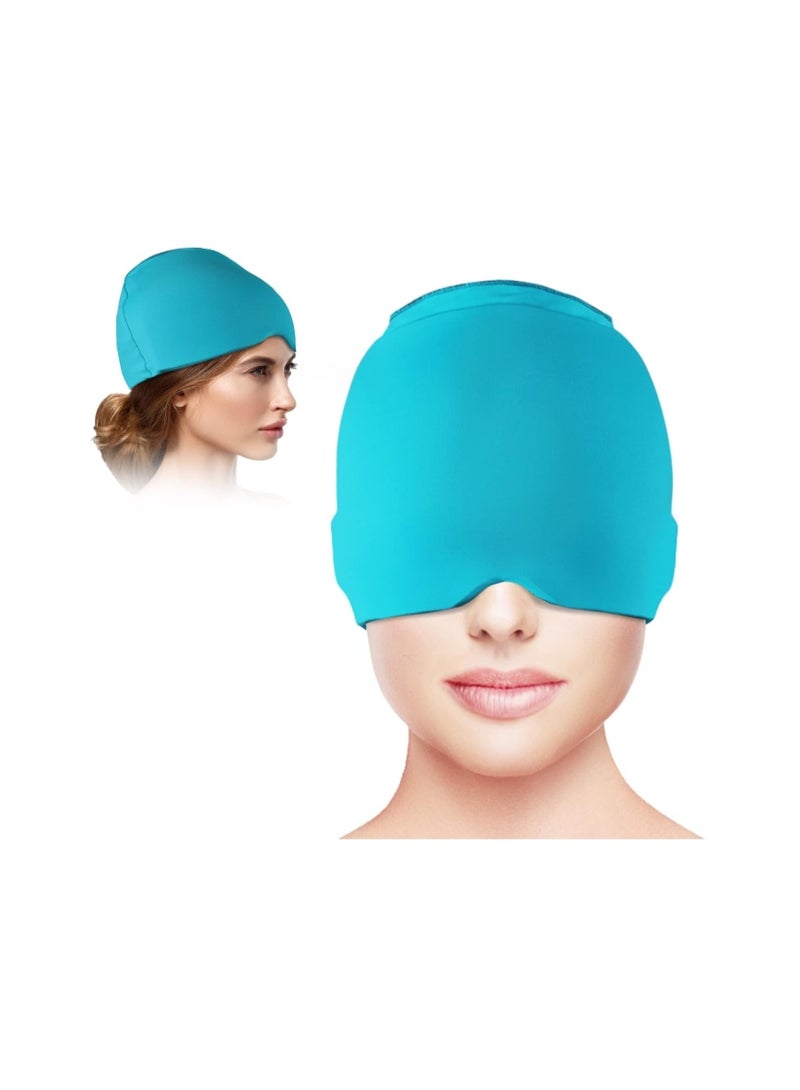 VANLON Headache Hat for Migraine, Headache Migraine Relief Cap for Tension Headache Migraine Relief, One Size Fits All Headache Hat with Reusable Ice Gel Pack for Puffy Eyes, Sinus & Stress Relief - Image 1
