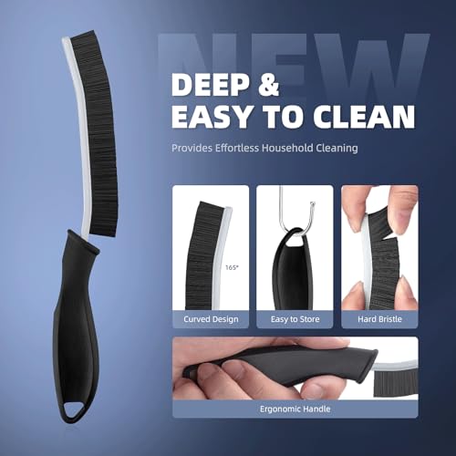 Cleangor Crevice Cleaning Brushes, Cleaner Scrub Brush Tool for Hard to Reach Tight Space, Home Essentials, Cleaning Supplies for Shower, Bathroom, Kitchen, Toilet, Window - Image 5